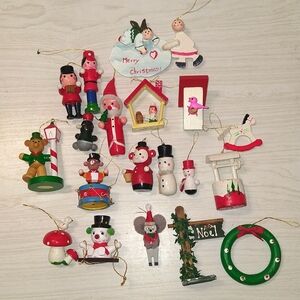 Vintage Miscellaneous Wood Ornaments